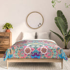 Mandala - Turquoise Boho Comforter Gallery Image 3