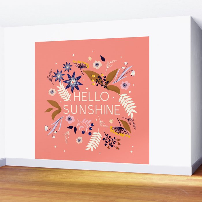 Hello Sunshine Wall Mural Gallery Image 2