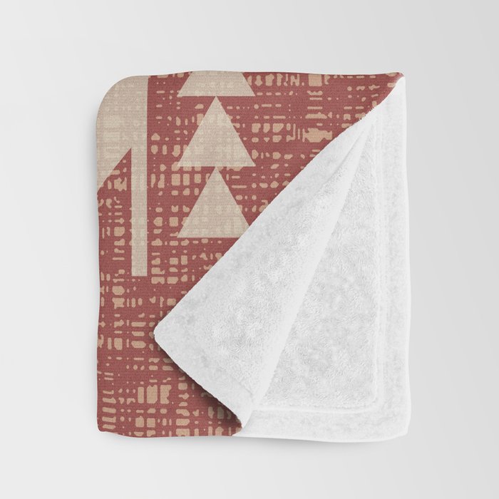 Southwestern Pattern 135 Sienna and Beige Throw Blanket Gallery Image 3