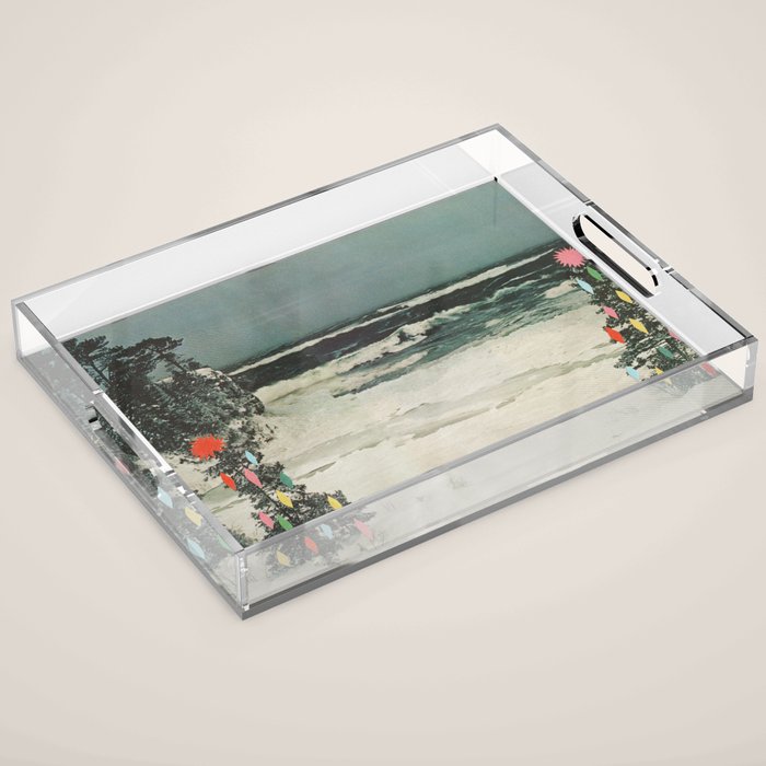 Christmas Beach Acrylic Tray Gallery Image 1