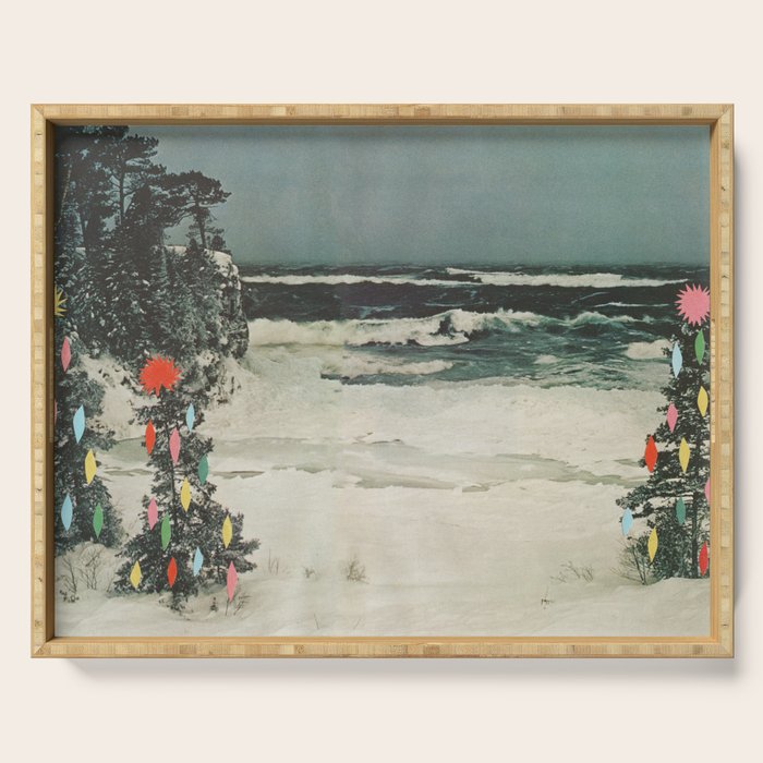 Christmas Beach Serving Tray Gallery Image 1