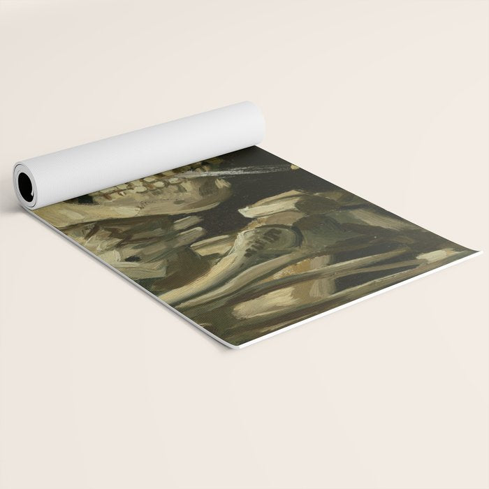 Vincent van Gogh - Skull of a Skeleton with Burning Cigarette Yoga Mat Gallery Image 2