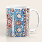 Tabriz Rug With Blue Field Print Coffee Mug Gallery Image 1