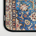 Tabriz Rug With Blue Field Print Laptop Sleeve Gallery Image 3