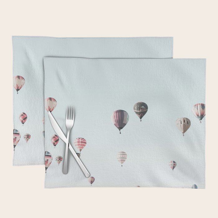 Hot Air Balloons Blue Sky Placemat Gallery Image 1