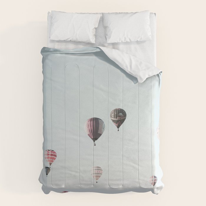Hot Air Balloons Blue Sky Comforter Gallery Image 6