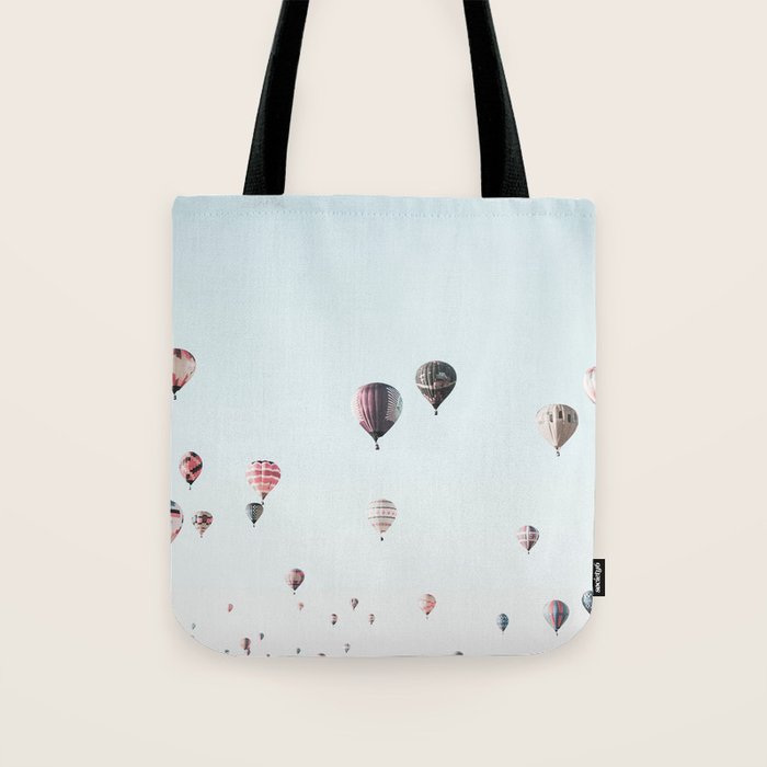 Hot Air Balloons Blue Sky Tote Bag Gallery Image 1