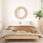 abstract mountains, rustic orange sunrise Duvet Cover Gallery Image 3