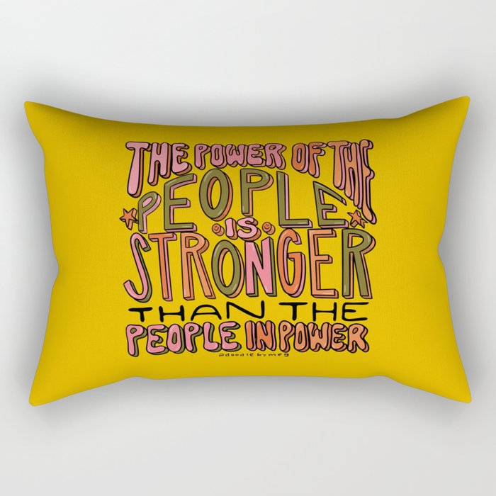 The Power of the People Rectangular Pillow Gallery Image 1
