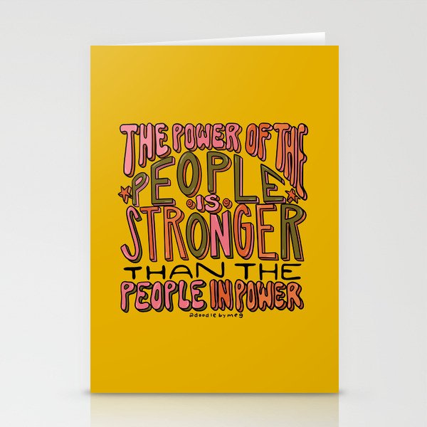 The Power of the People Stationery Card Gallery Image 1