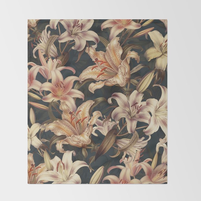 Floral Spice III Throw Blanket Gallery Image 2