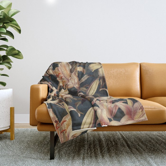 Floral Spice III Throw Blanket Gallery Image 1