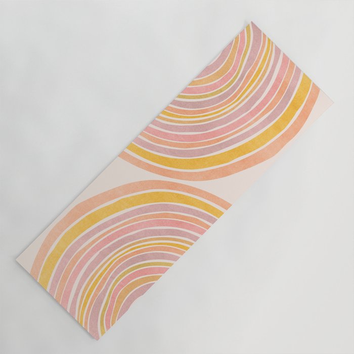 Double Rainbow Drawing Yoga Mat Gallery Image 1