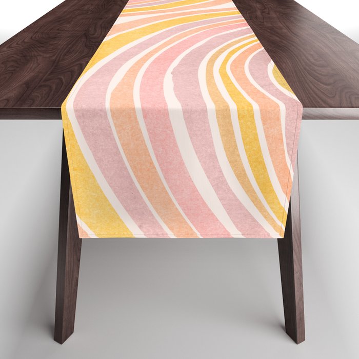 Double Rainbow Drawing Table Runner Gallery Image 1