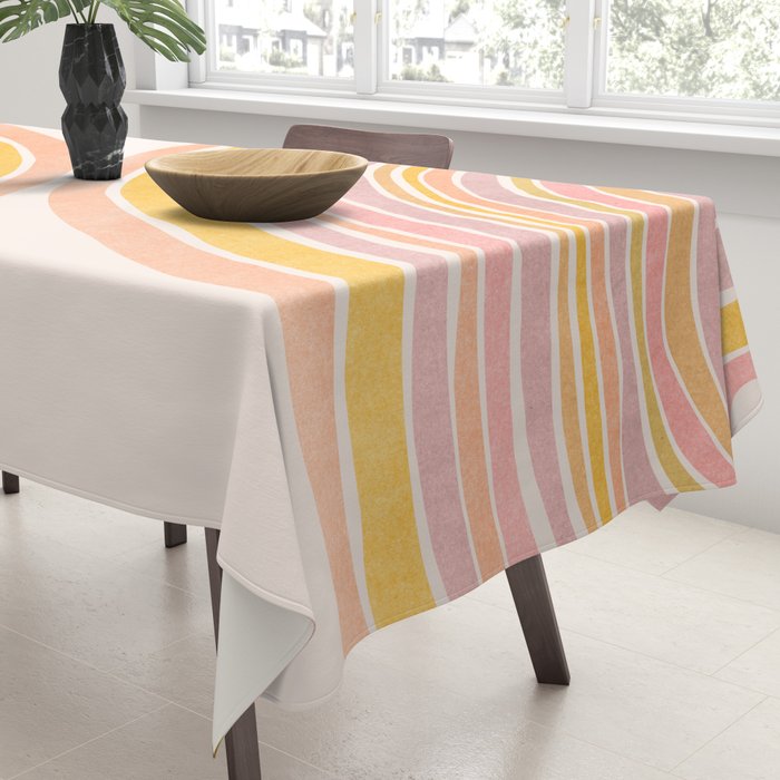Double Rainbow Drawing Tablecloth Gallery Image 3