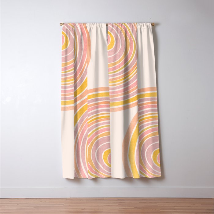 Double Rainbow Drawing Window Curtain Gallery Image 3