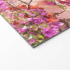 Bougainvillea Flowers in Color | Pink Wall in Cascais Art Print | Floral Travel Photography in Portugal Welcome Mat Gallery Image 2