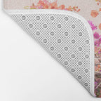 Bougainvillea Flowers in Color | Pink Wall in Cascais Art Print | Floral Travel Photography in Portugal Bath Mat Gallery Image 2