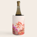 Bougainvillea Flowers in Color | Pink Wall in Cascais Art Print | Floral Travel Photography in Portugal Wine Chiller Gallery Image 1
