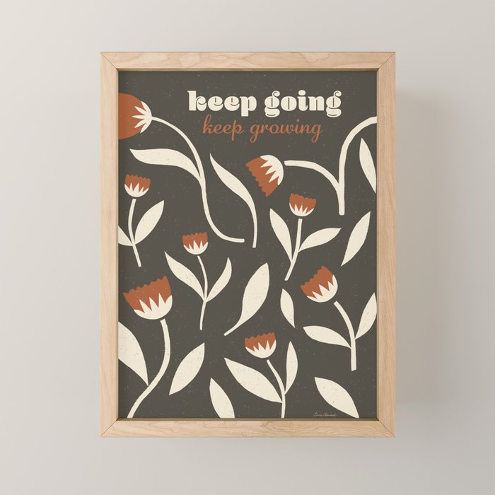 Keep Going, Keep Growing Mini Art Print Gallery Image 1