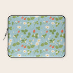 Strawberry Plant Pattern Laptop Sleeve Gallery Image 1