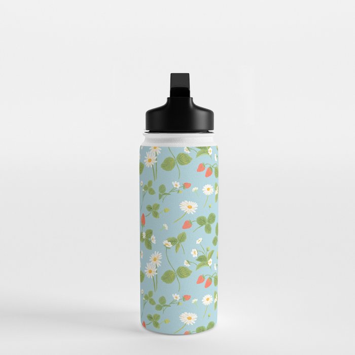 Strawberry Plant Pattern Water Bottle Gallery Image 3