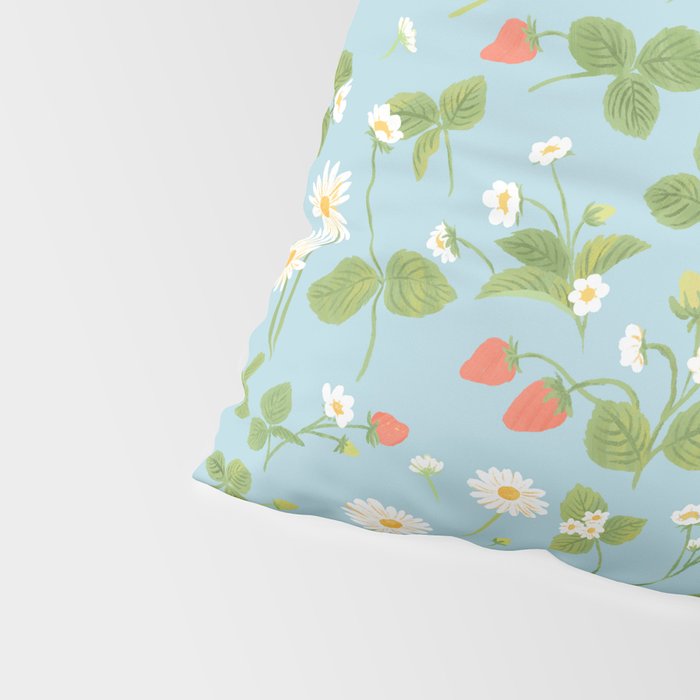 Strawberry Plant Pattern Pillow Sham Gallery Image 4