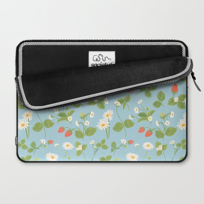 Strawberry Plant Pattern Laptop Sleeve Gallery Image 2