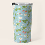 Strawberry Plant Pattern Travel Mug Gallery Image 3