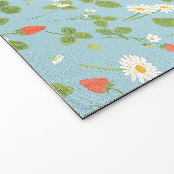 Strawberry Plant Pattern Welcome Mat Gallery Image 2