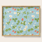 Strawberry Plant Pattern Serving Tray Gallery Image 1