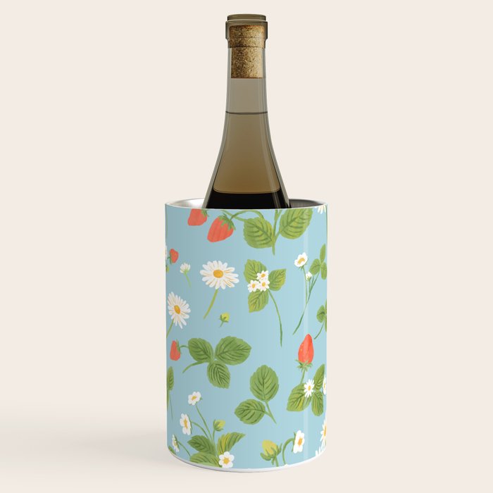 Strawberry Plant Pattern Wine Chiller Gallery Image 1