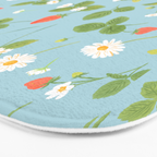 Strawberry Plant Pattern Bath Mat Gallery Image 3