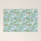 Strawberry Plant Pattern Welcome Mat Gallery Image 1