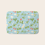 Strawberry Plant Pattern Bath Mat Gallery Image 1