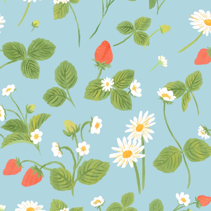 Strawberry Plant Pattern Coffee Mug Gallery Image 2
