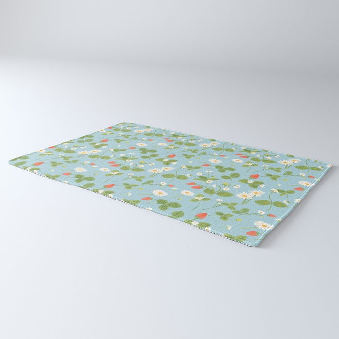 Strawberry Plant Pattern Rug Gallery Image 3