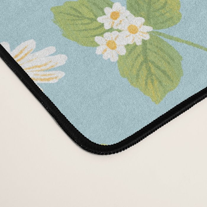 Strawberry Plant Pattern Desk Mat Gallery Image 4