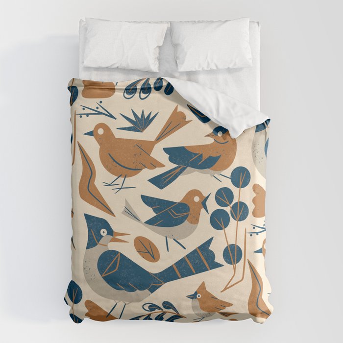 Woodland Songbirds Duvet Cover Gallery Image 1