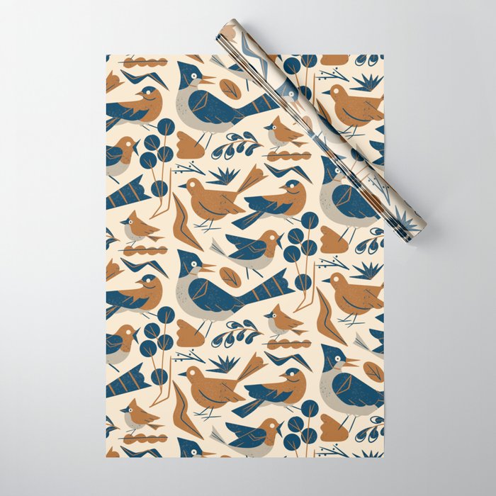 Woodland Songbirds Wrapping Paper Gallery Image 1