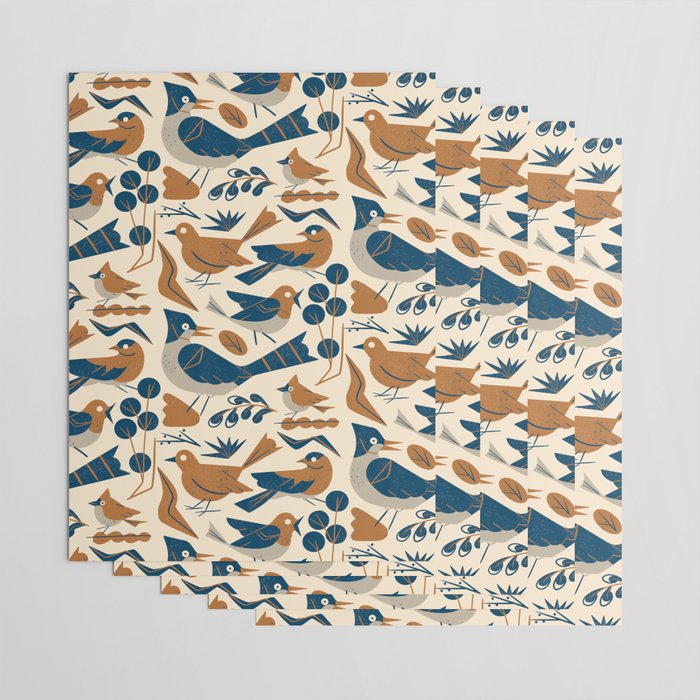 Woodland Songbirds Wrapping Paper Gallery Image 3