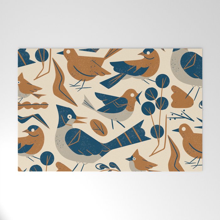 Woodland Songbirds Welcome Mat Gallery Image 1