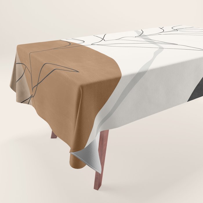 Abstract Art Minimal Plant Tablecloth Gallery Image 1