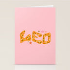 Starry Leo Stationery Card Gallery Image 2