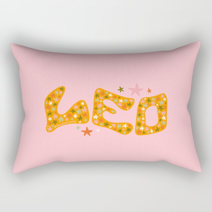 Starry Leo Rectangular Pillow Gallery Image 2