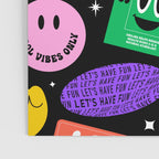 Retro cartoon sticker label pattern Poster Gallery Image 3