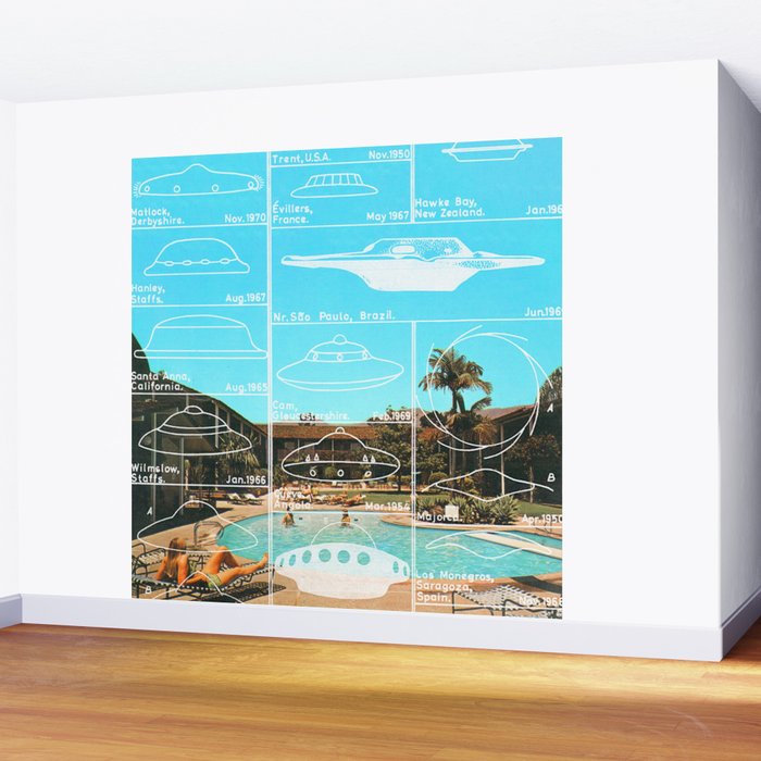 60s UFO sightings Wall Mural Gallery Image 2