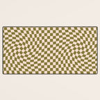 Check VI - Green Twist â Checkerboard Print Desk Mat Gallery Image 3