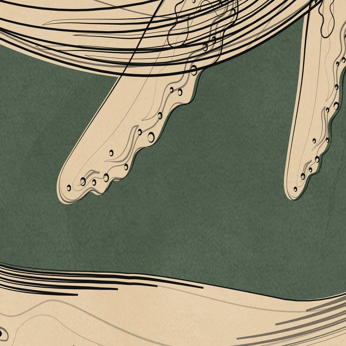 Modern Minimalist Abstract Whales 4 Coffee Mug Gallery Image 2