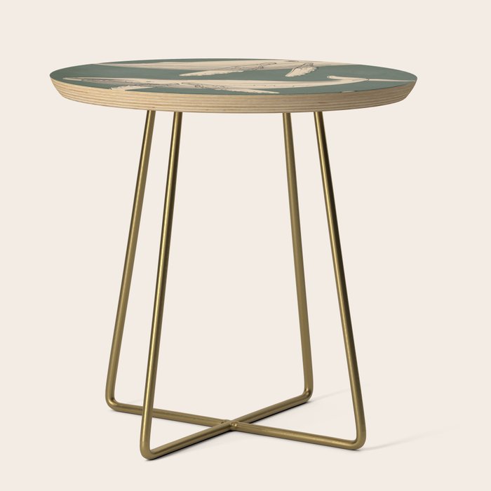 Modern Minimalist Abstract Whales 4 Side Table Gallery Image 1